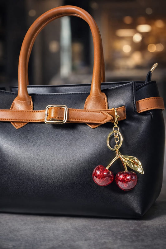 Cherry Charm Keychain