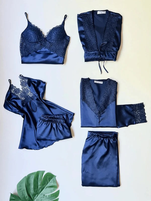Original Silk | Rose Dreams 6-Piece Nightwear Set