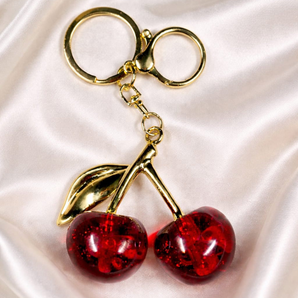 Cherry Charm Keychain for women by Bagzfy