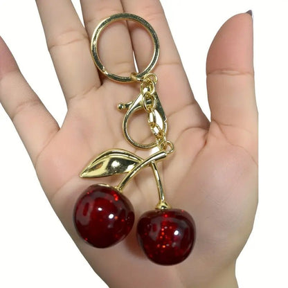 Cherry Charm Keychain for women by Bagzfy