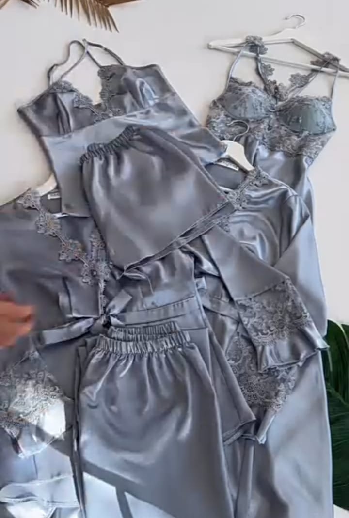 Original Silk | Rose Dreams 6-Piece Nightwear Set