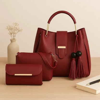 Vogue 3 Pc handbag for women by Bagzfy
